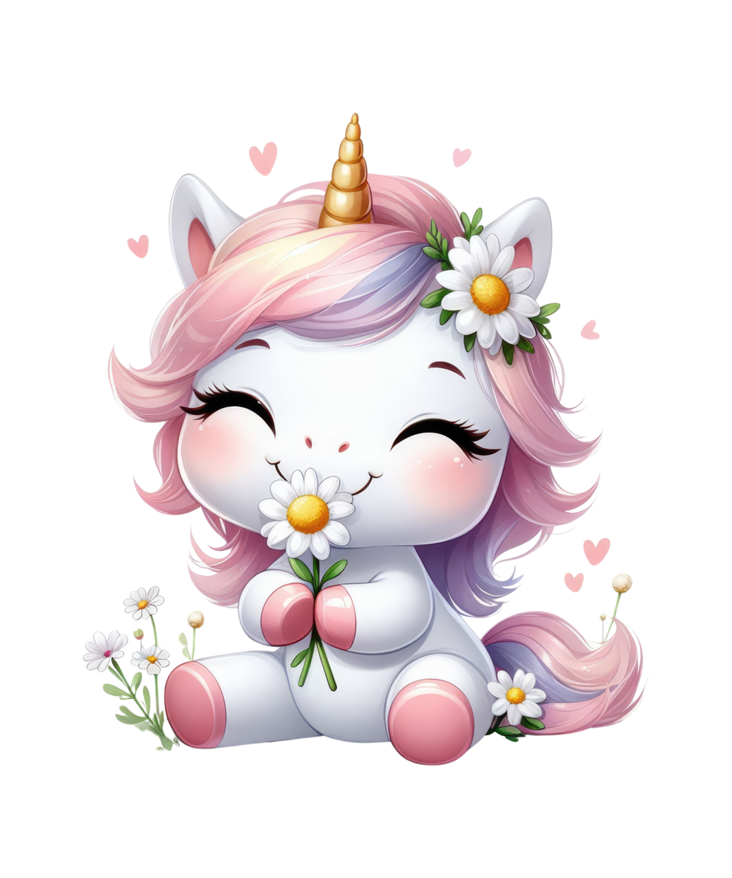 Unicorn page clipart transparent 2