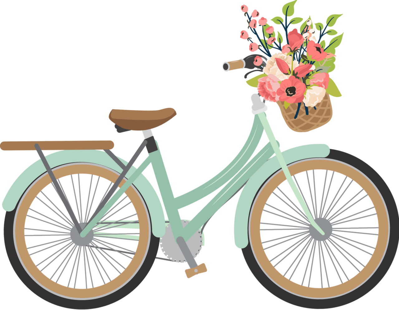 Bike pin by jd nasit figure flower and etc bicycle drawing art clipart image