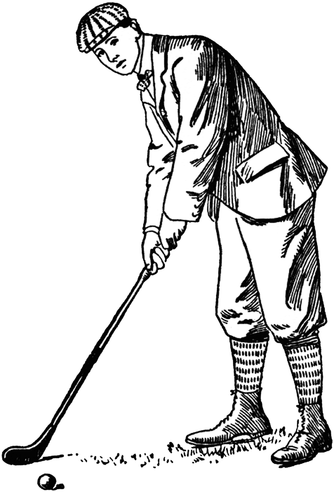 Golf pin page clipart logo