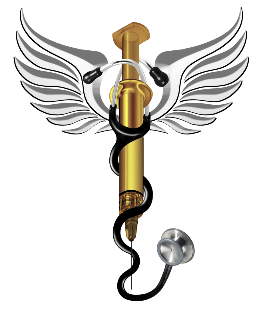 Medical emblem stethoscope logo logos clipart