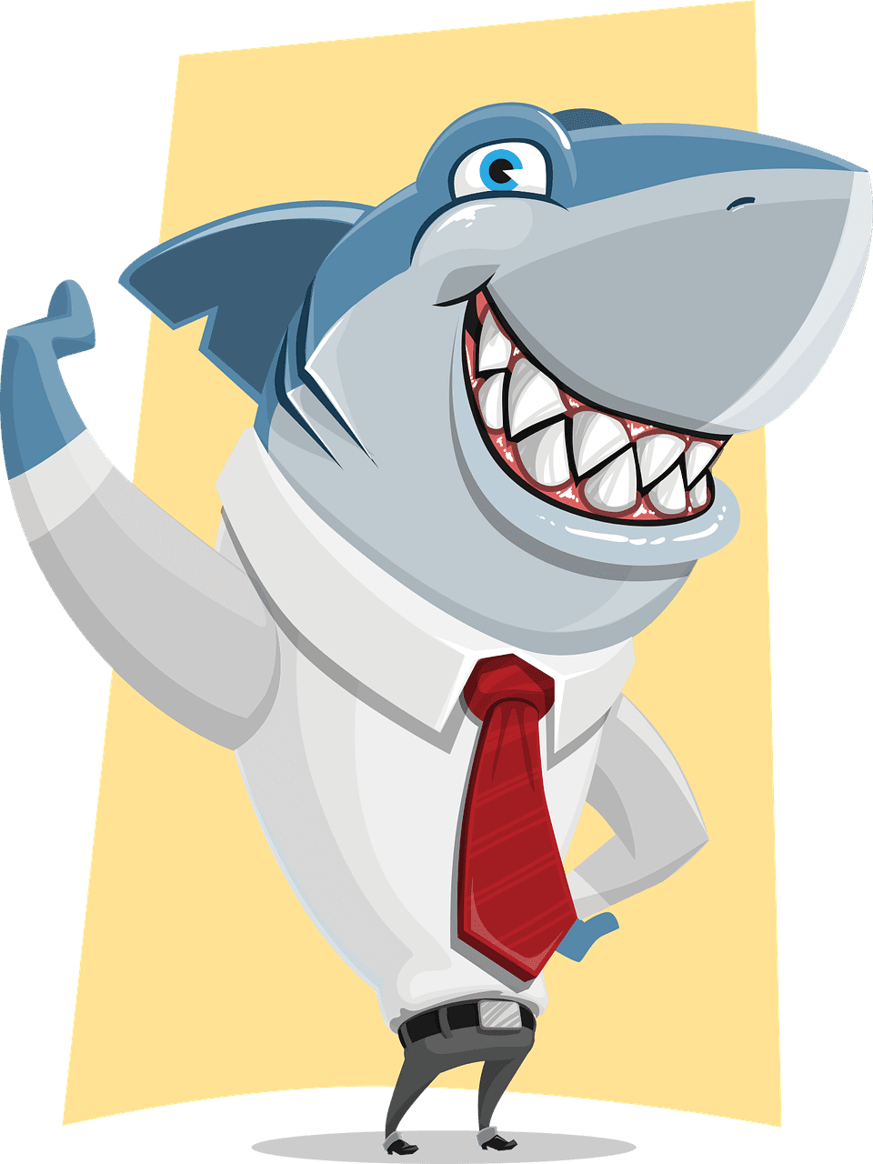 Shark bus ess corporate vector graphic clipart