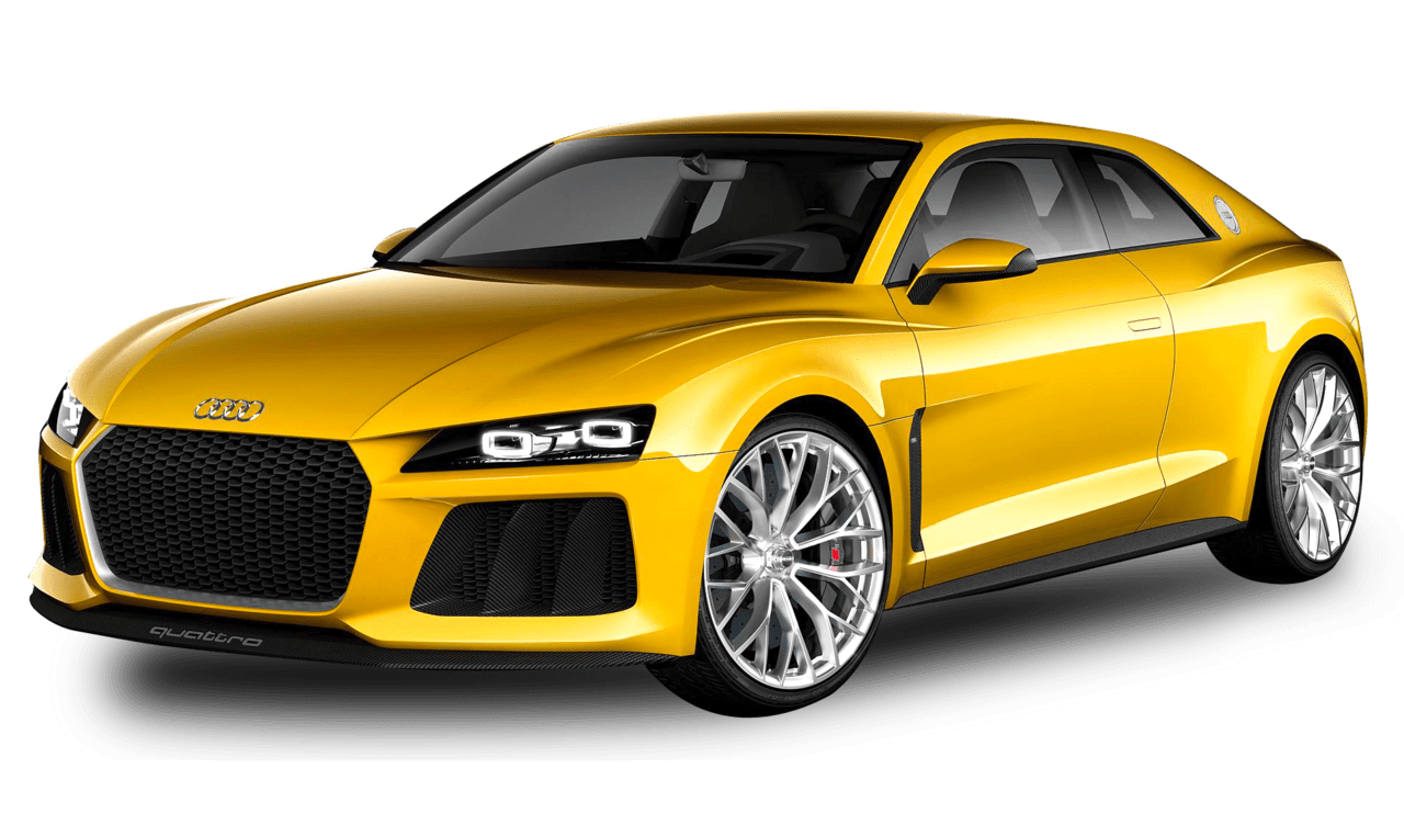 Cars yellow audi car image for clipart