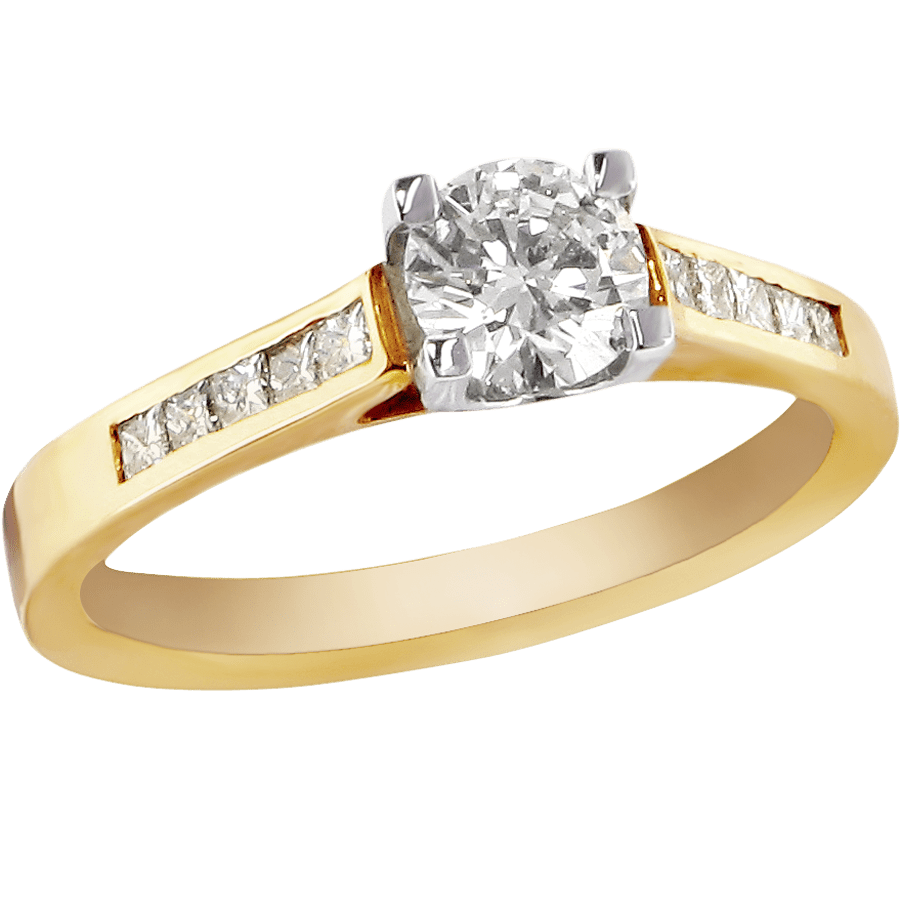 Gold ring diamond clipart transparent