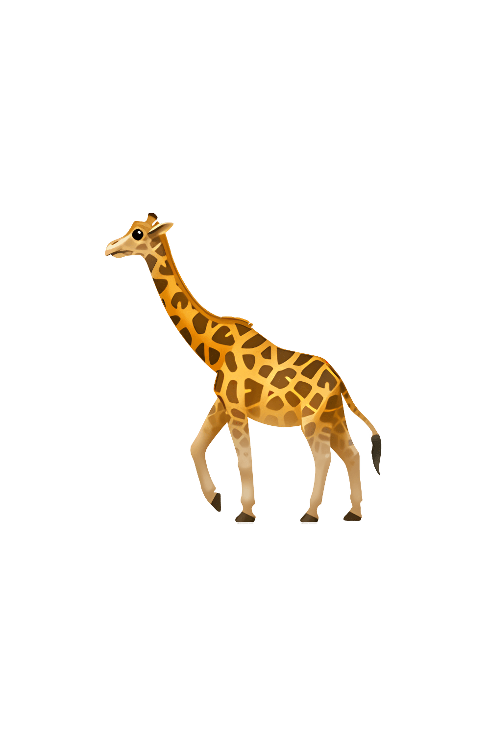 Giraffe emoji clipart transparent