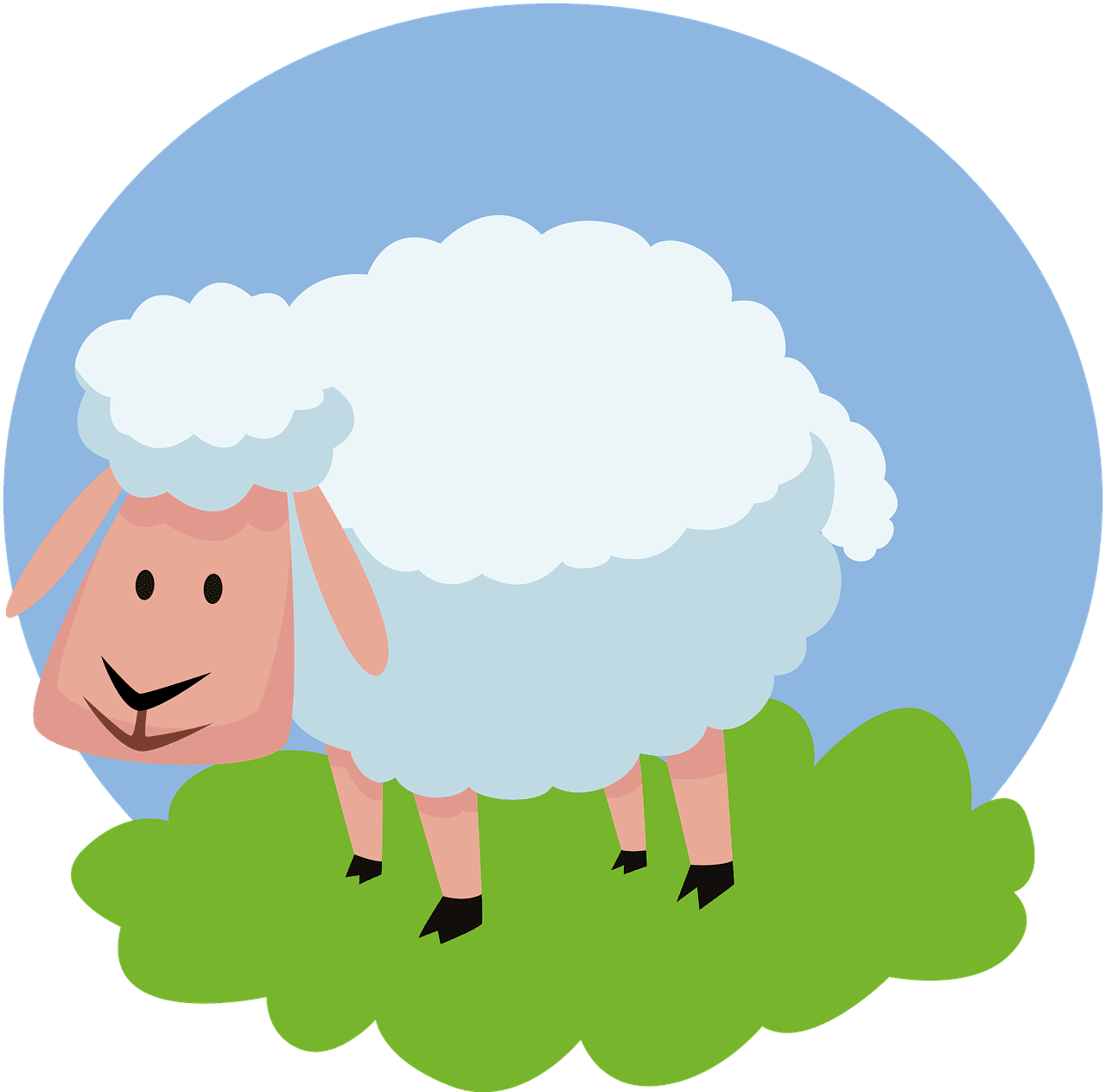 Sheep animal kids farm image clipart