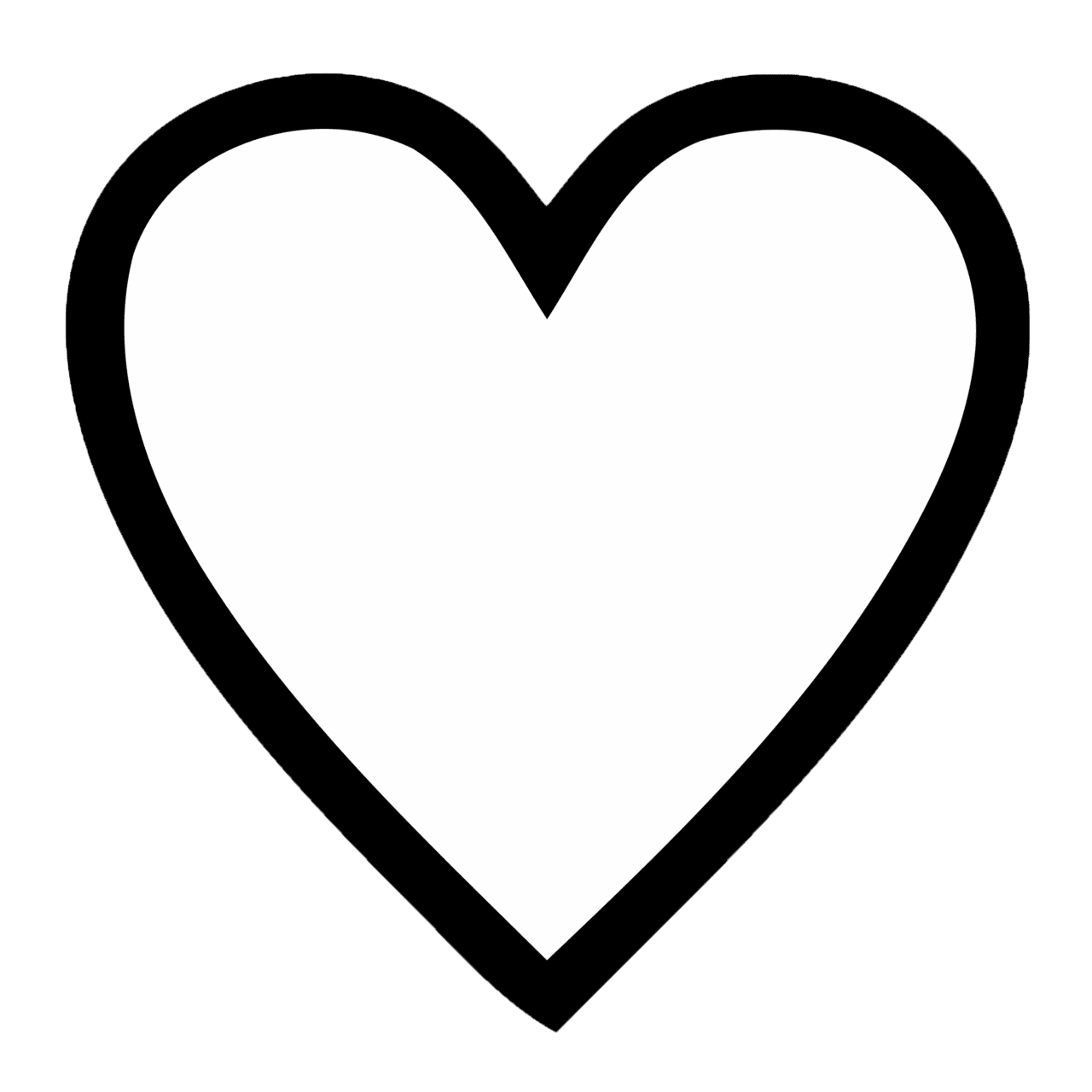 Heart black and white pin page clipart clip art