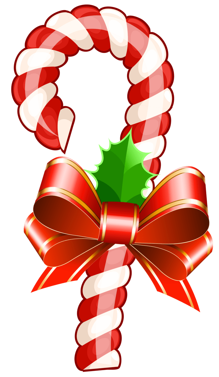 Large christmas candy cane clipart image