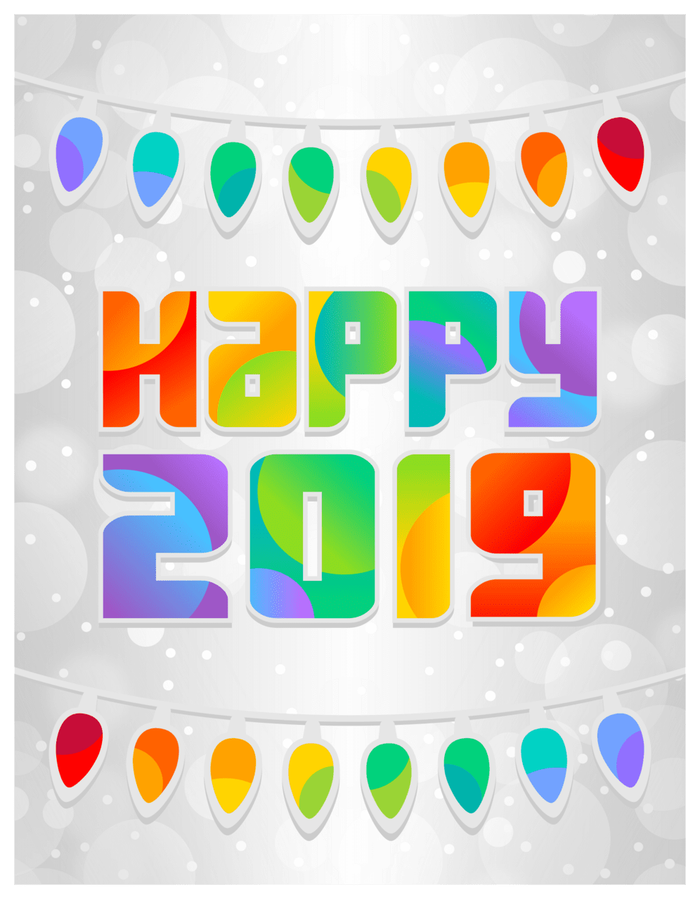 Happy new year 2024 greetings clipart transparent