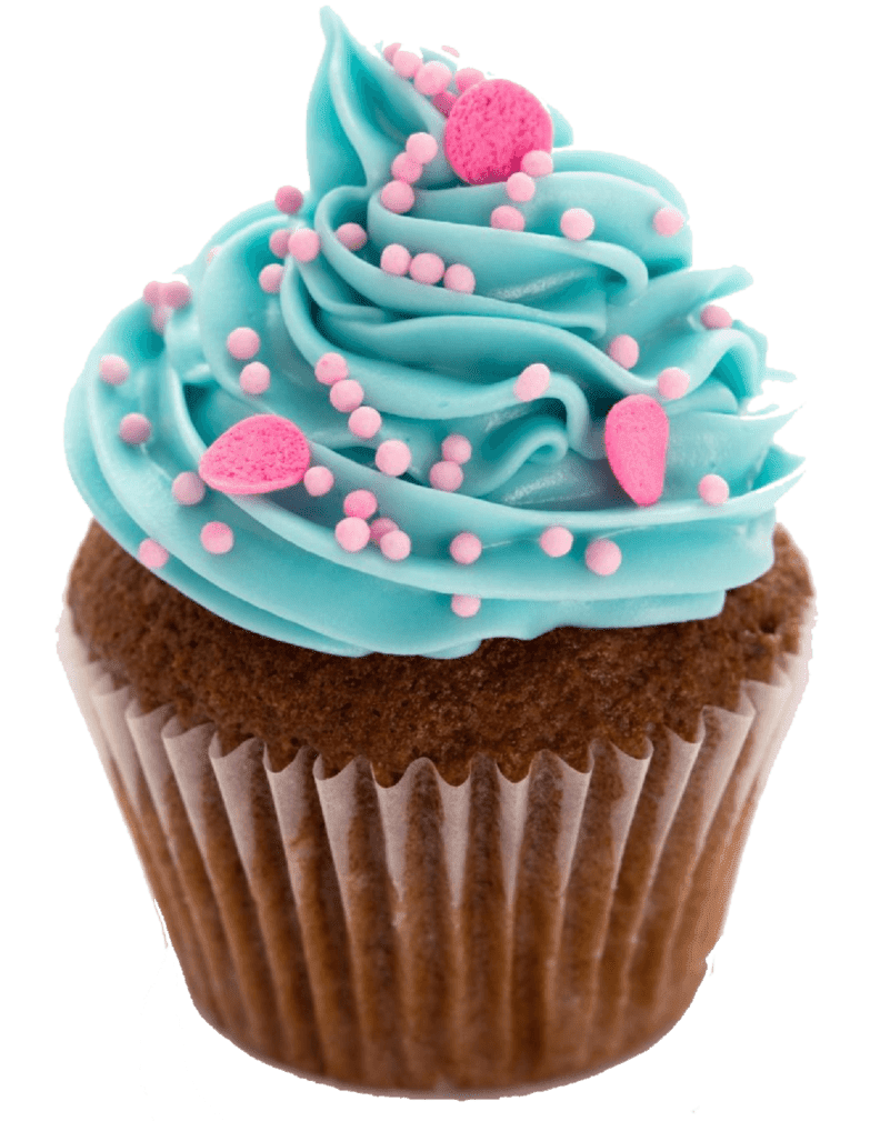 Cupcake blue stic clipart transparent