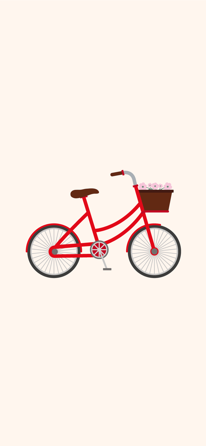 Red bicycle background iphone xr clipart