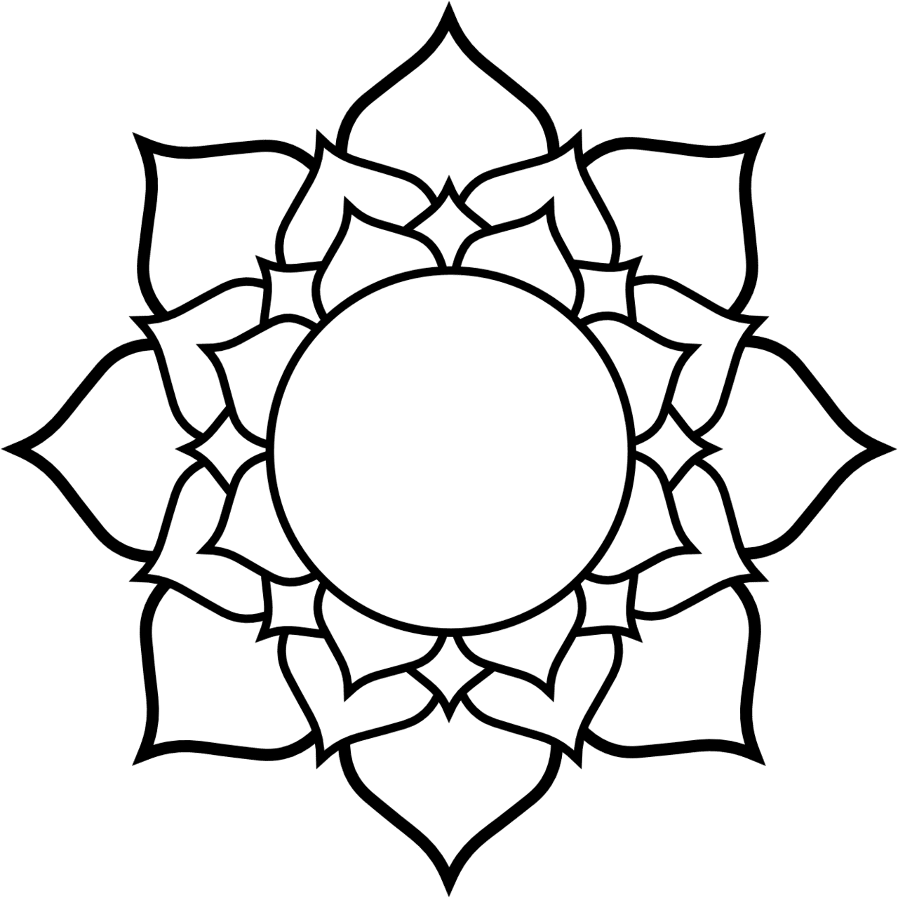 Flower black and white lotus line art tattoo tatoo clipart best free