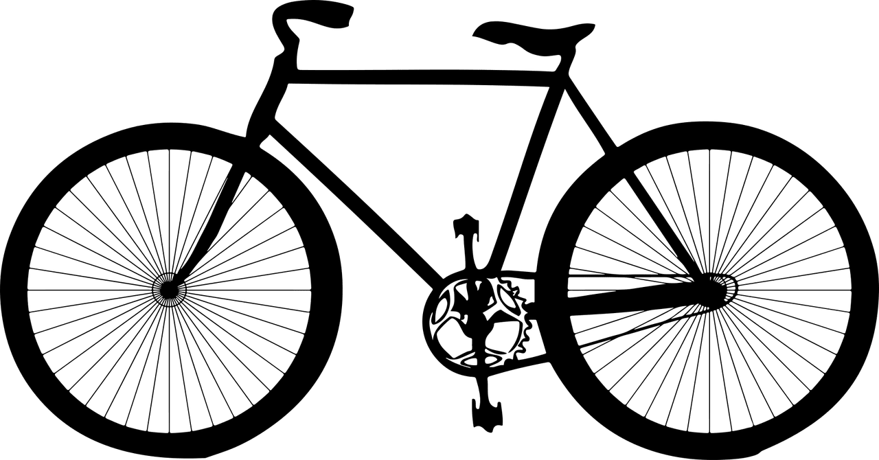 Bicycle bicicleta negro jinete gr ficos vectoriales gratis en pixabay pintura de bicicletas arte con piezas clipart