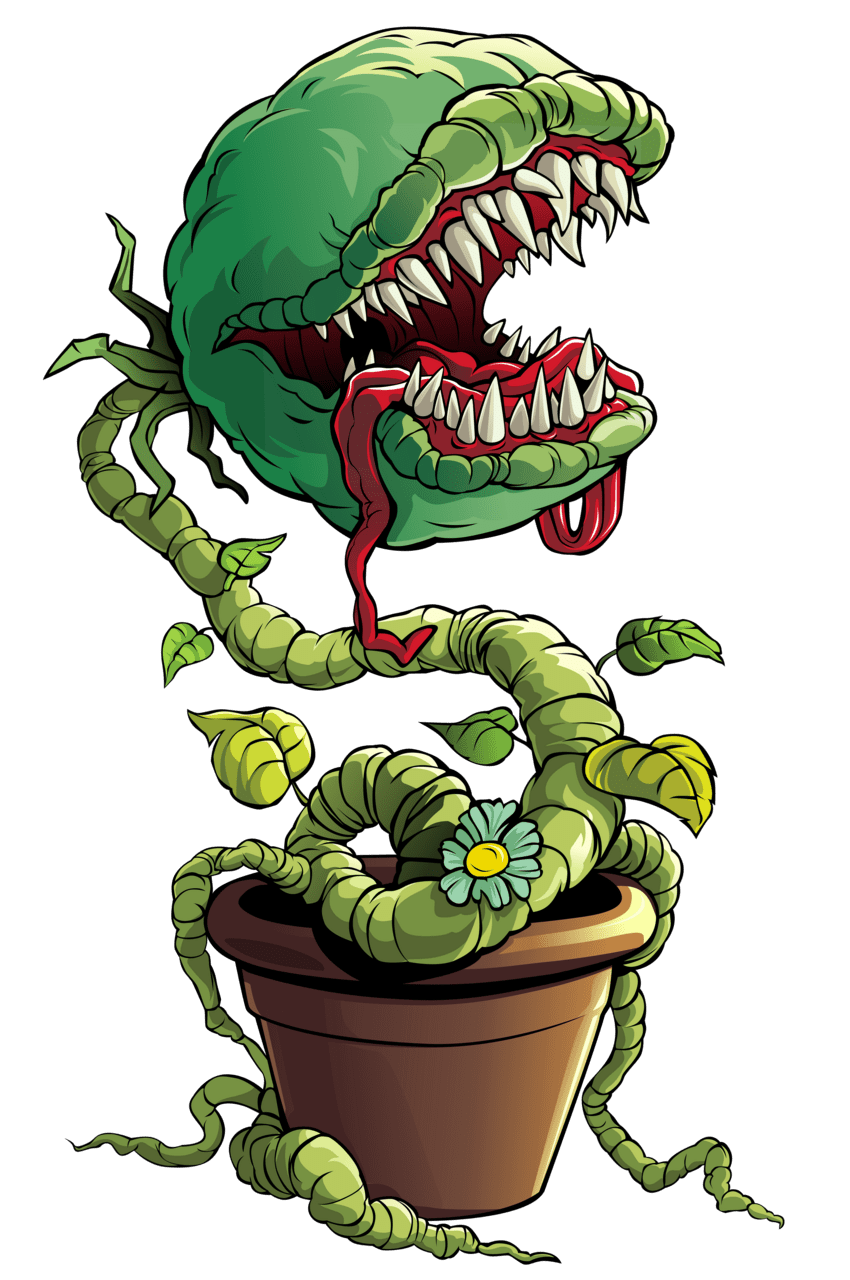 Venus fly trap plant monster clipart image