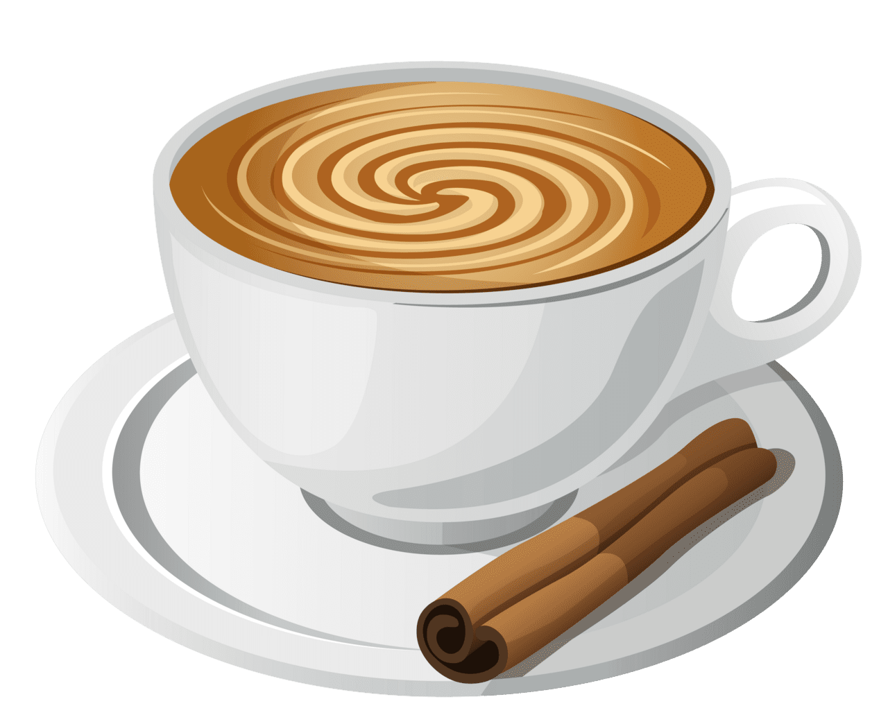 Coffee cup with cinnamon clipart picture