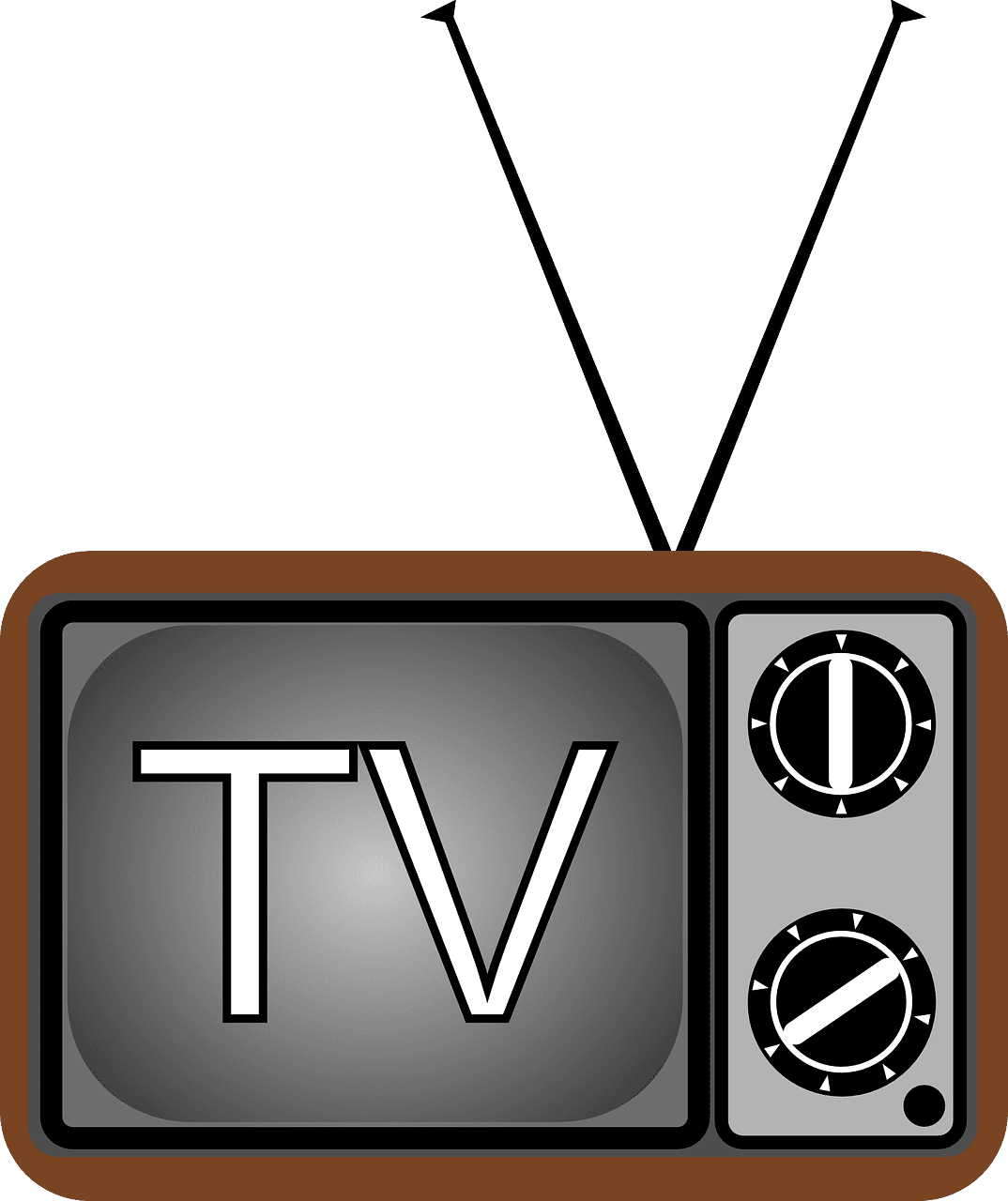 Television tv tube vector graphic clipart