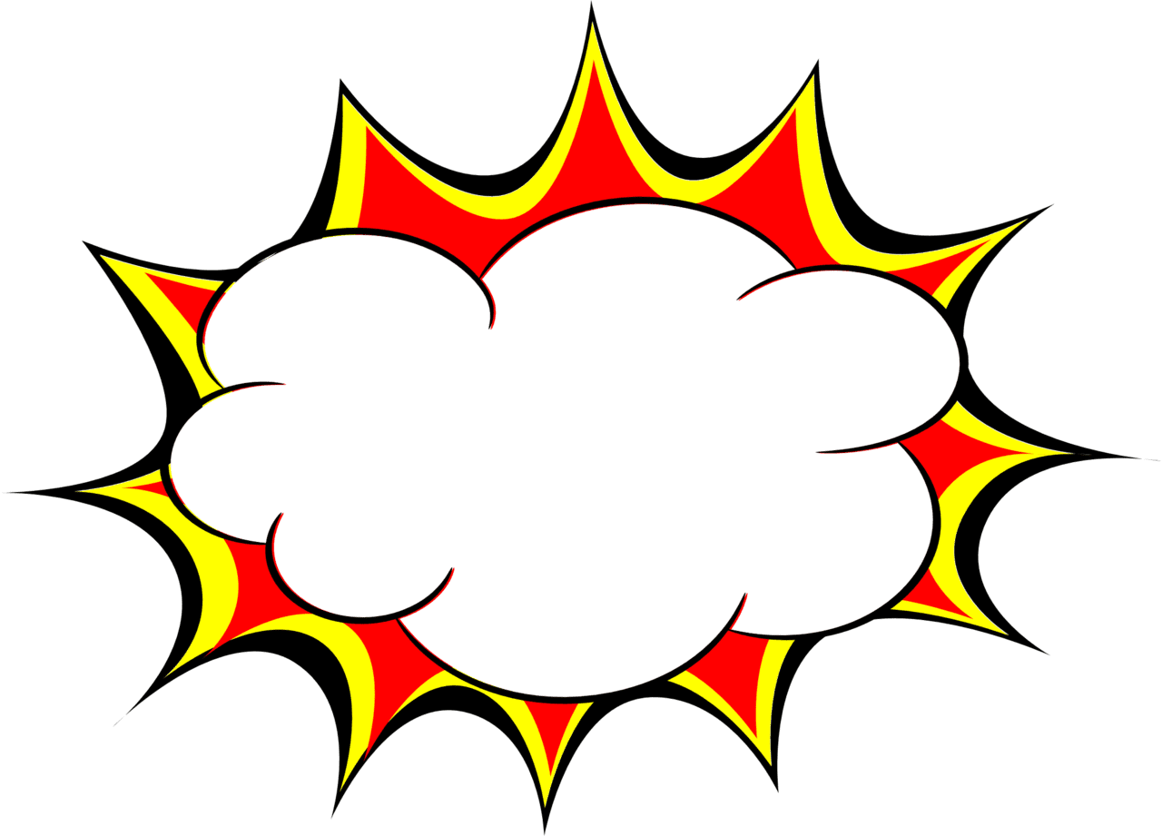 Explosion pin page clipart image