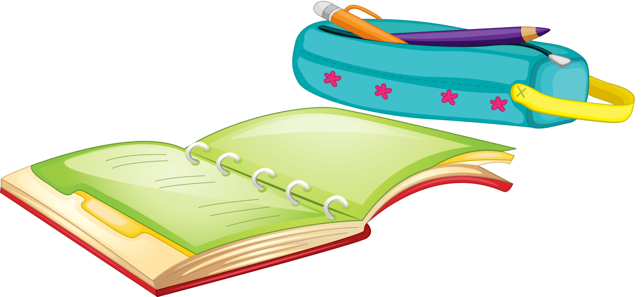 Open book page clipart image