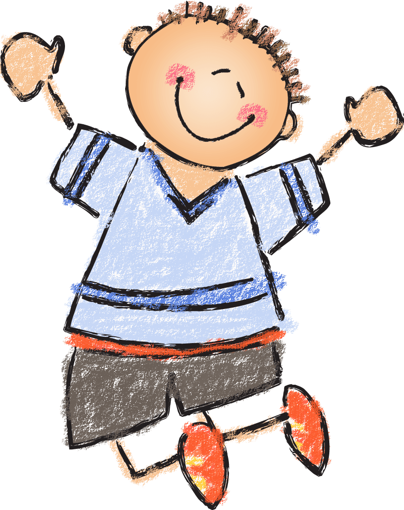 Boy first grade la carte clipart image