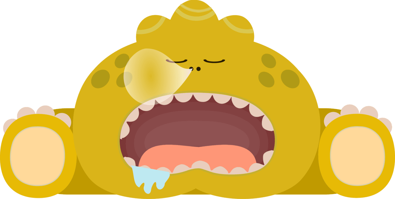 Sleeping monster vector clipart image photo cc images