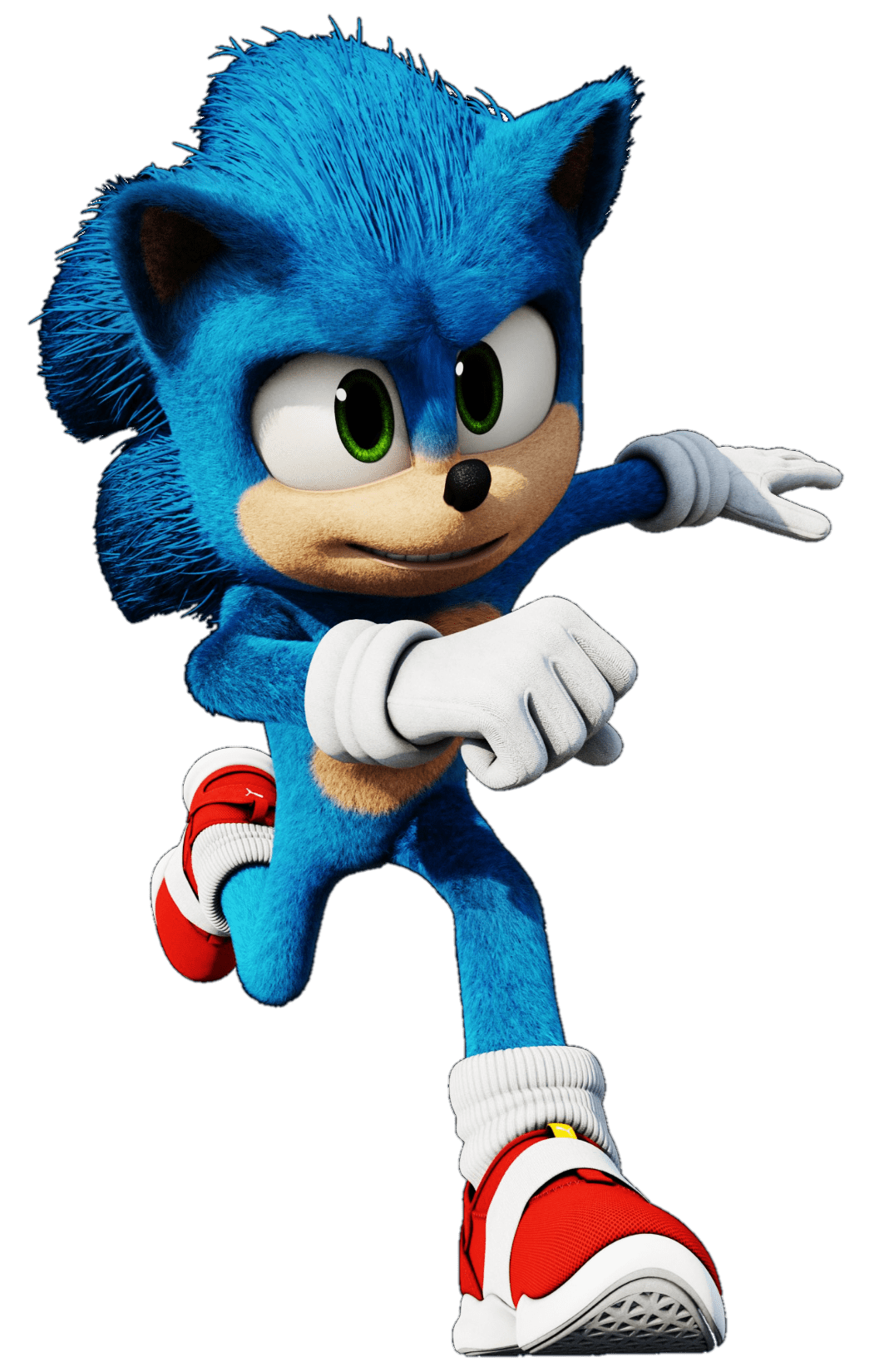 Running sonic run pose clipart background