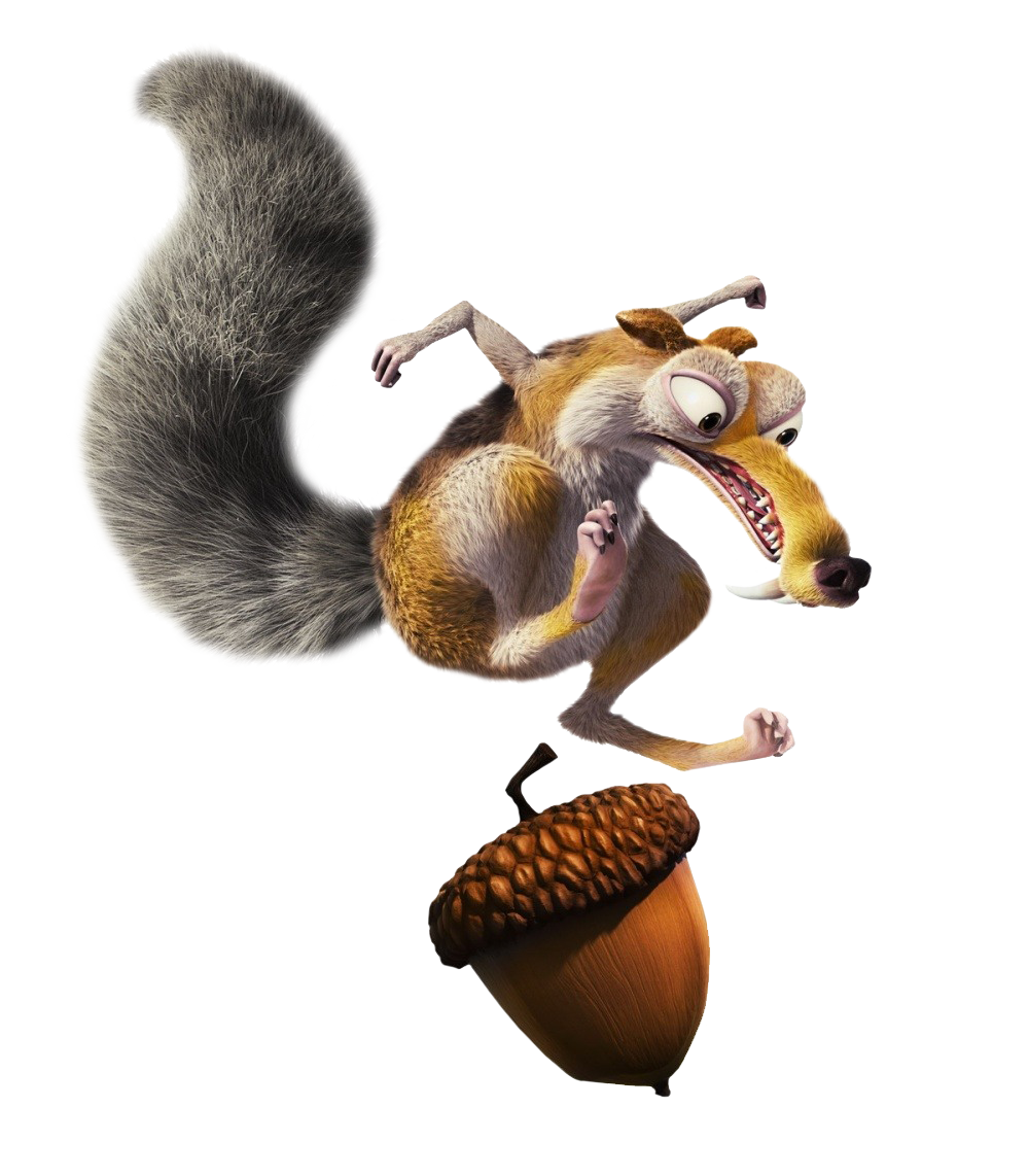 Ice age squirrel glass clipart photo