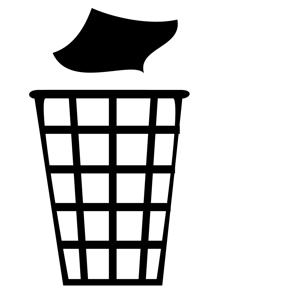 Trash can trashcan clipart vector