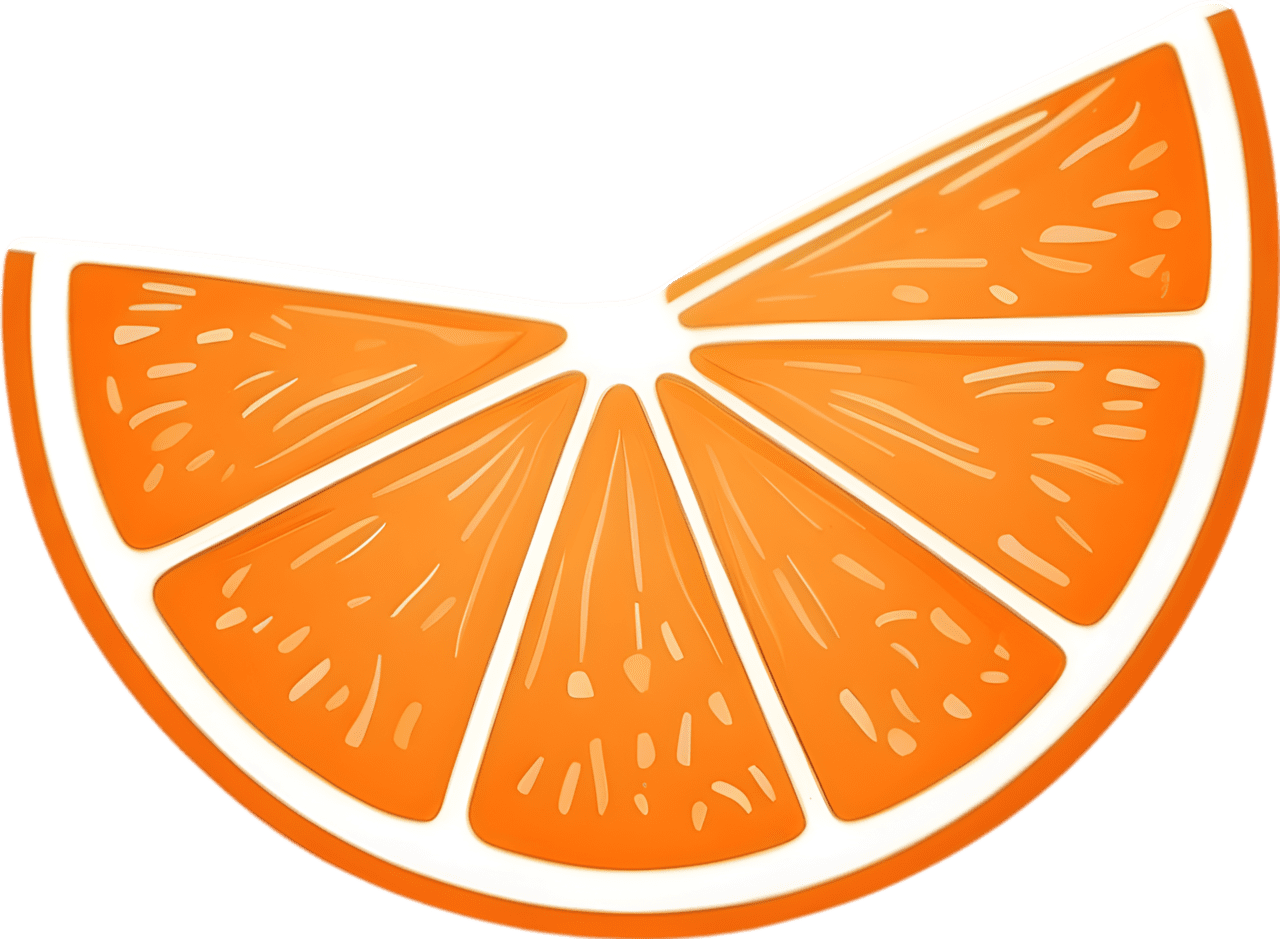 Orange slice clipart photo