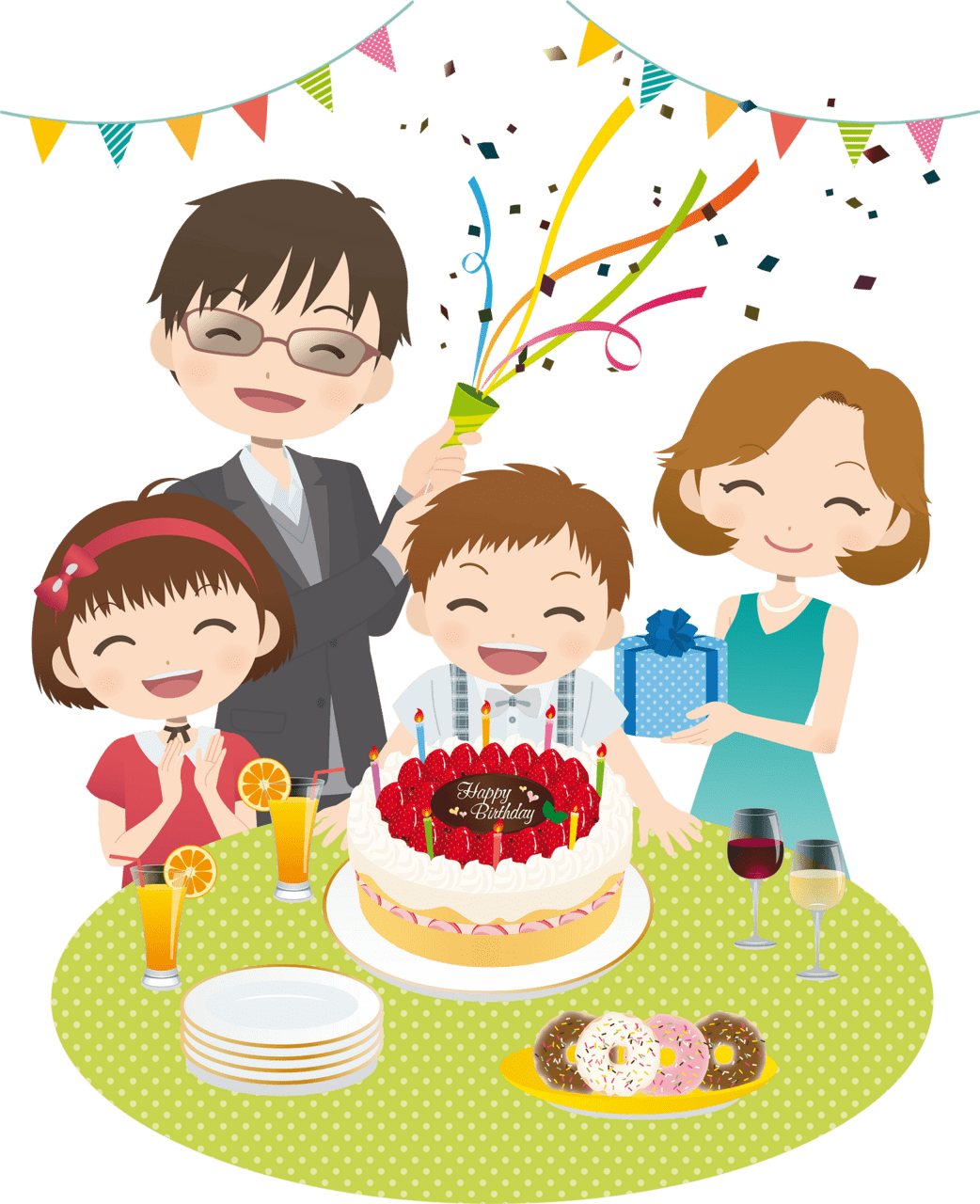 Birthday celebration images clipart