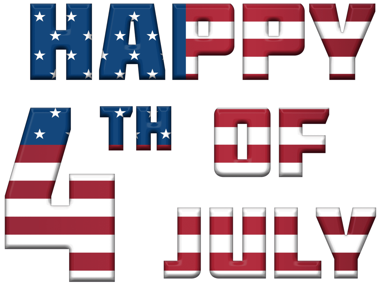 Happy th of july usa clipart image 2