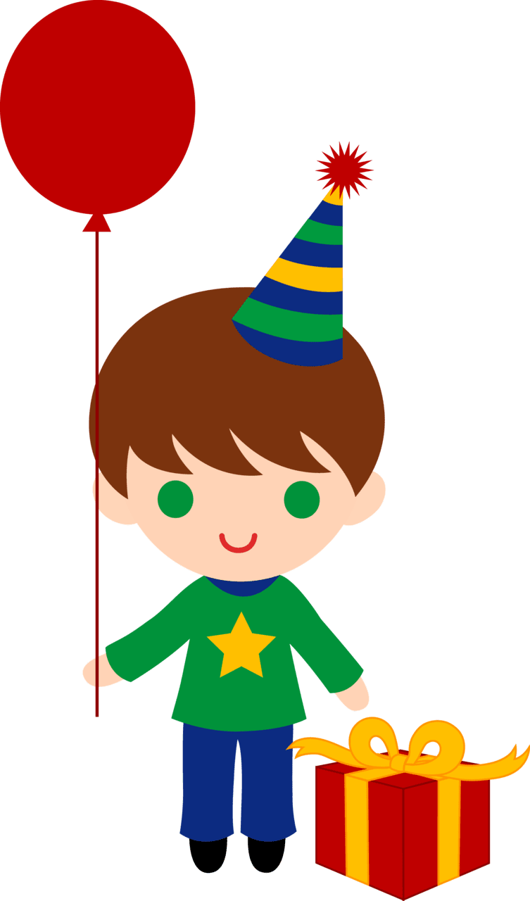 Happy birthday clipart boy vector