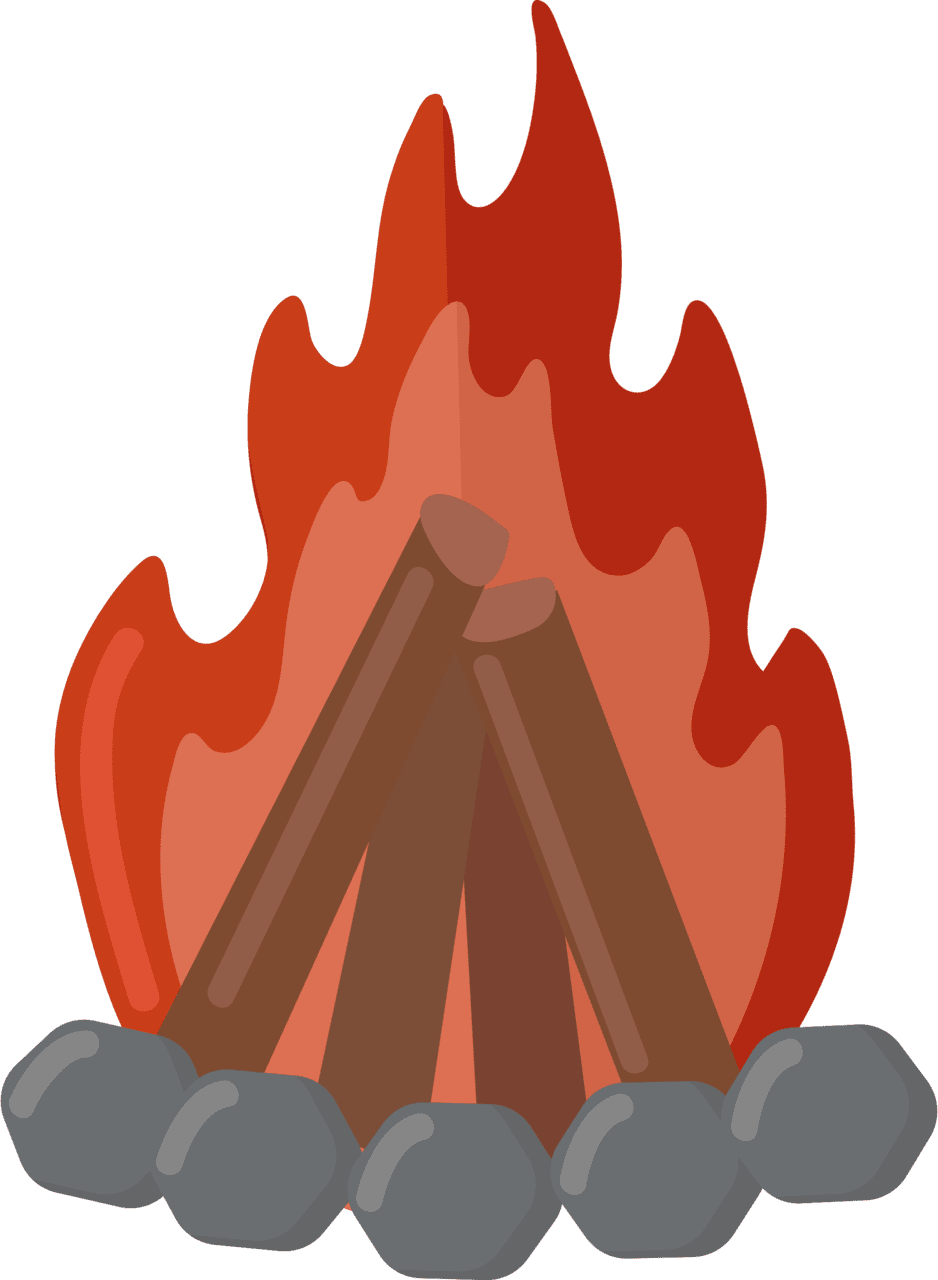 Campfire bonfire clipart images