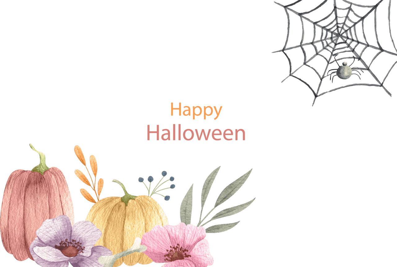 Halloween decorations spider clipart transparent