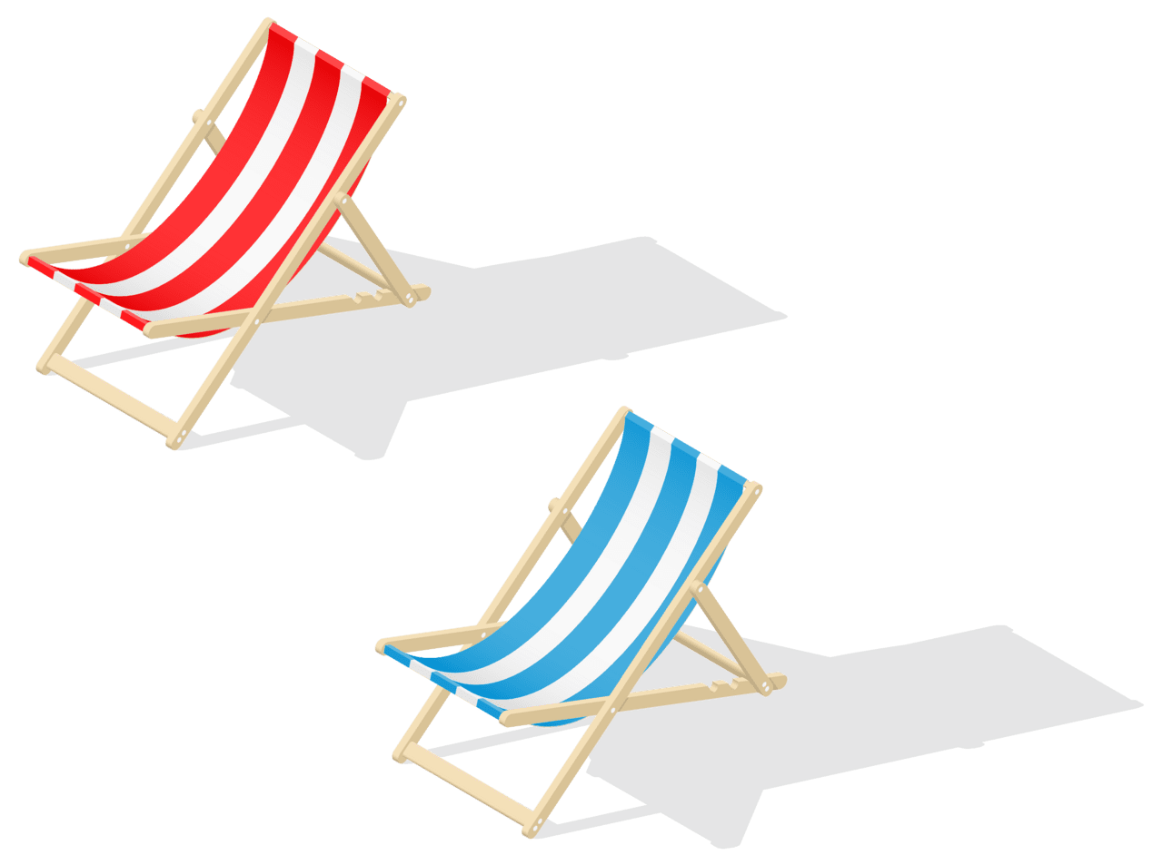 Beach chair clipart image