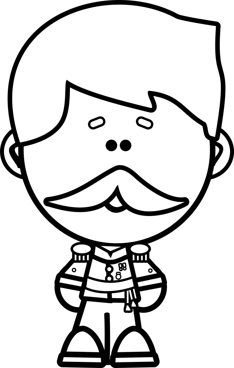 Mustache pin page clipart clip art 2