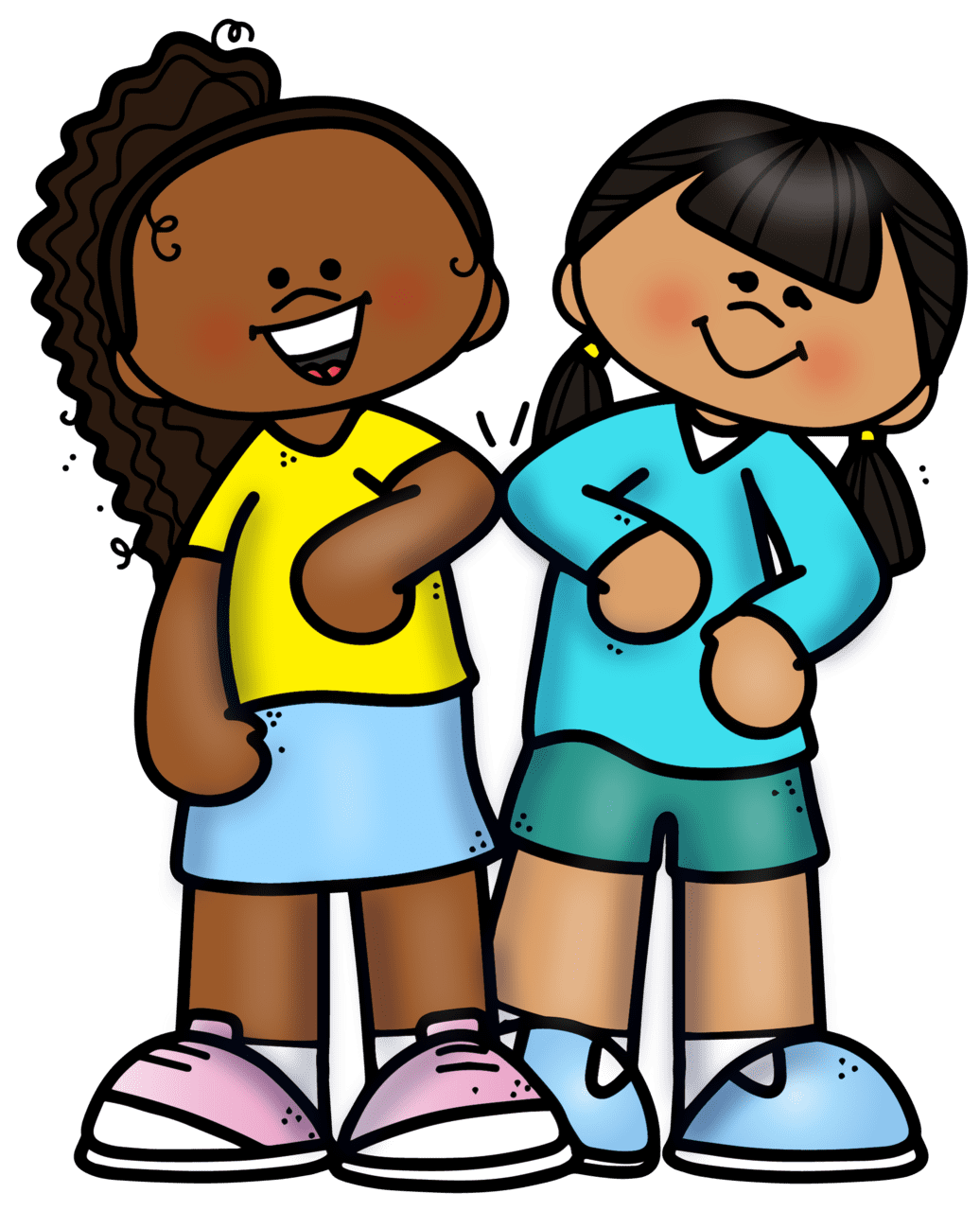 Friendship pin page clipart free