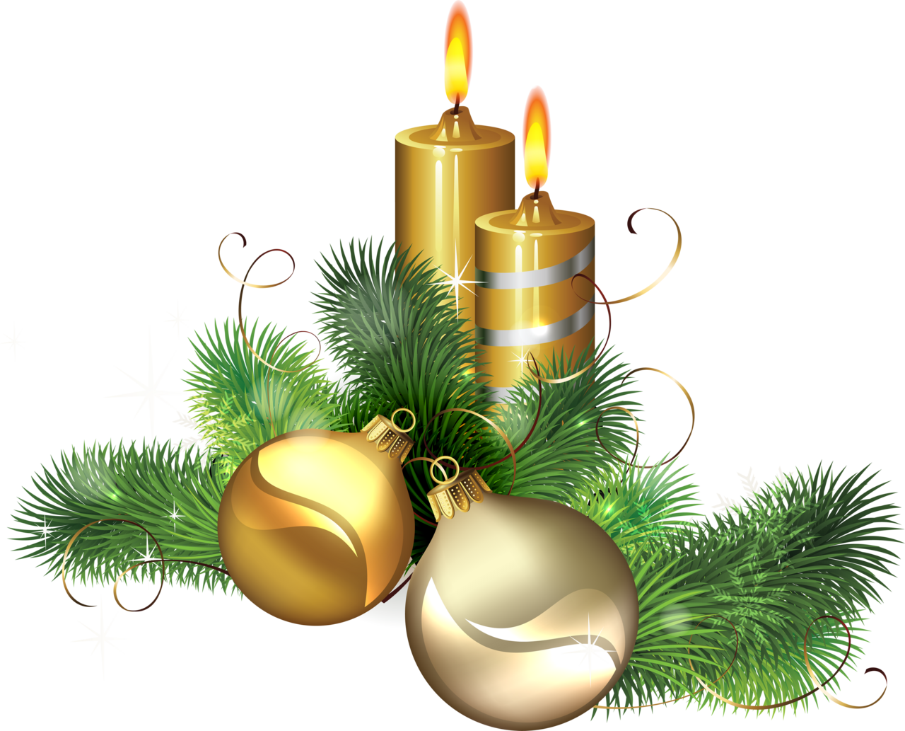 Candle navidad clipart photo