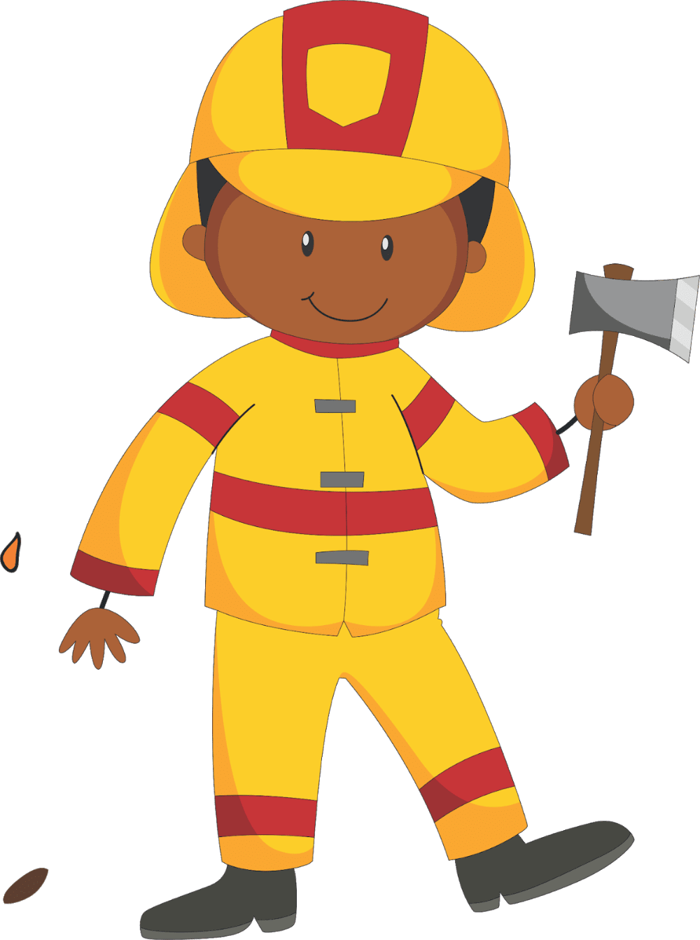 Firefighter ideias decora festa bombeiro clipart vector