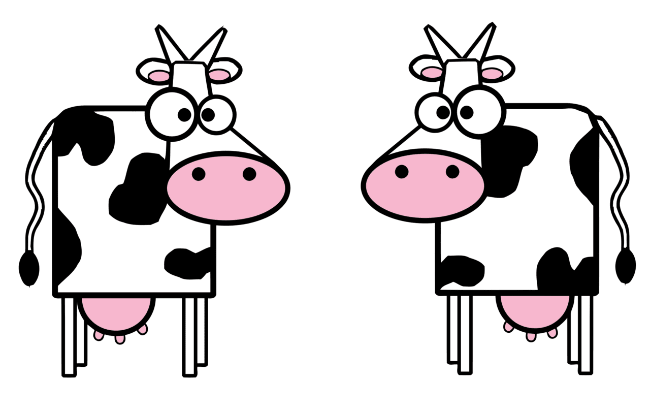 Farm cows clipart transparent