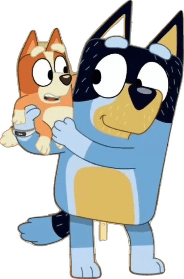 Bluey dad kid clipart background