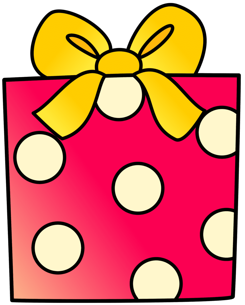 Christmas gift celebrate with birthday clipart free
