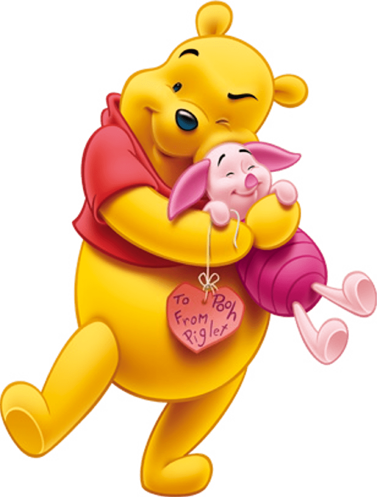 Piglet pin page clipart vector