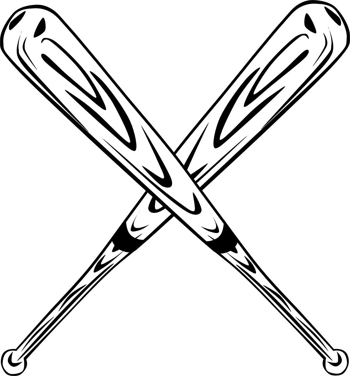 Baseball bat vector graphic clipart 3