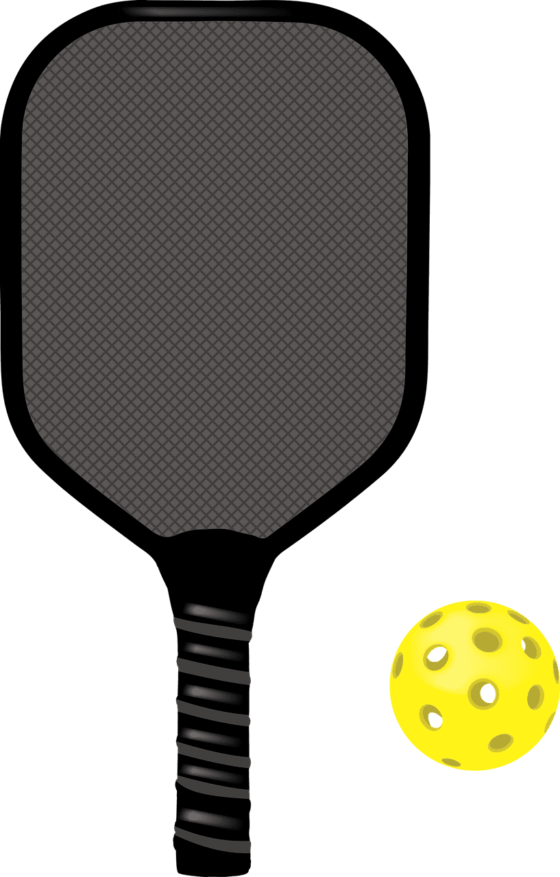 Pickleball ball vector clipart graphic