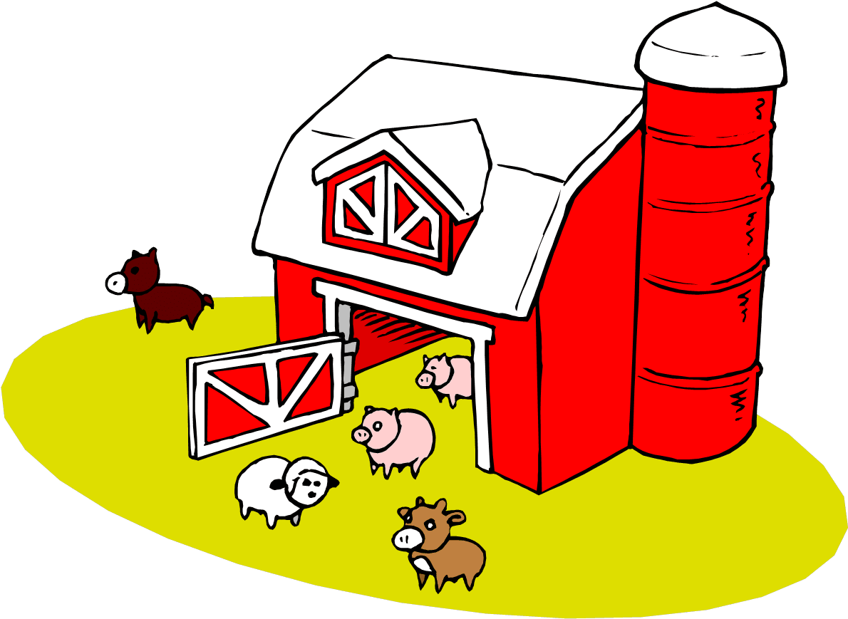 Barn yard clipart background