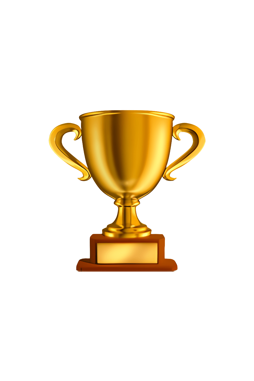 Trophy emoji clipart vector