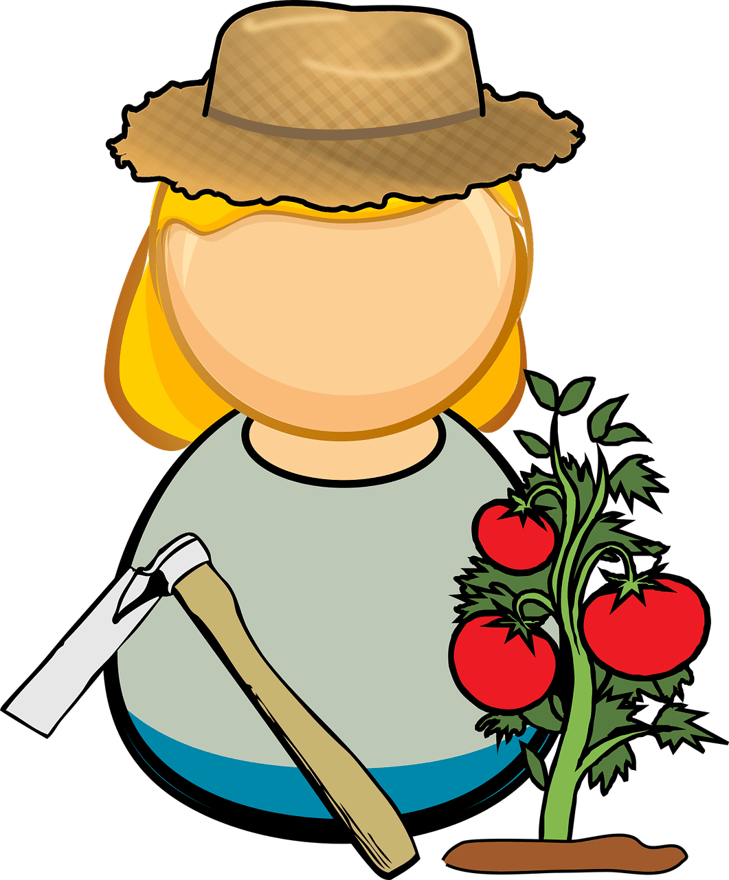 Agriculture ic characters farmer vector graphic clipart