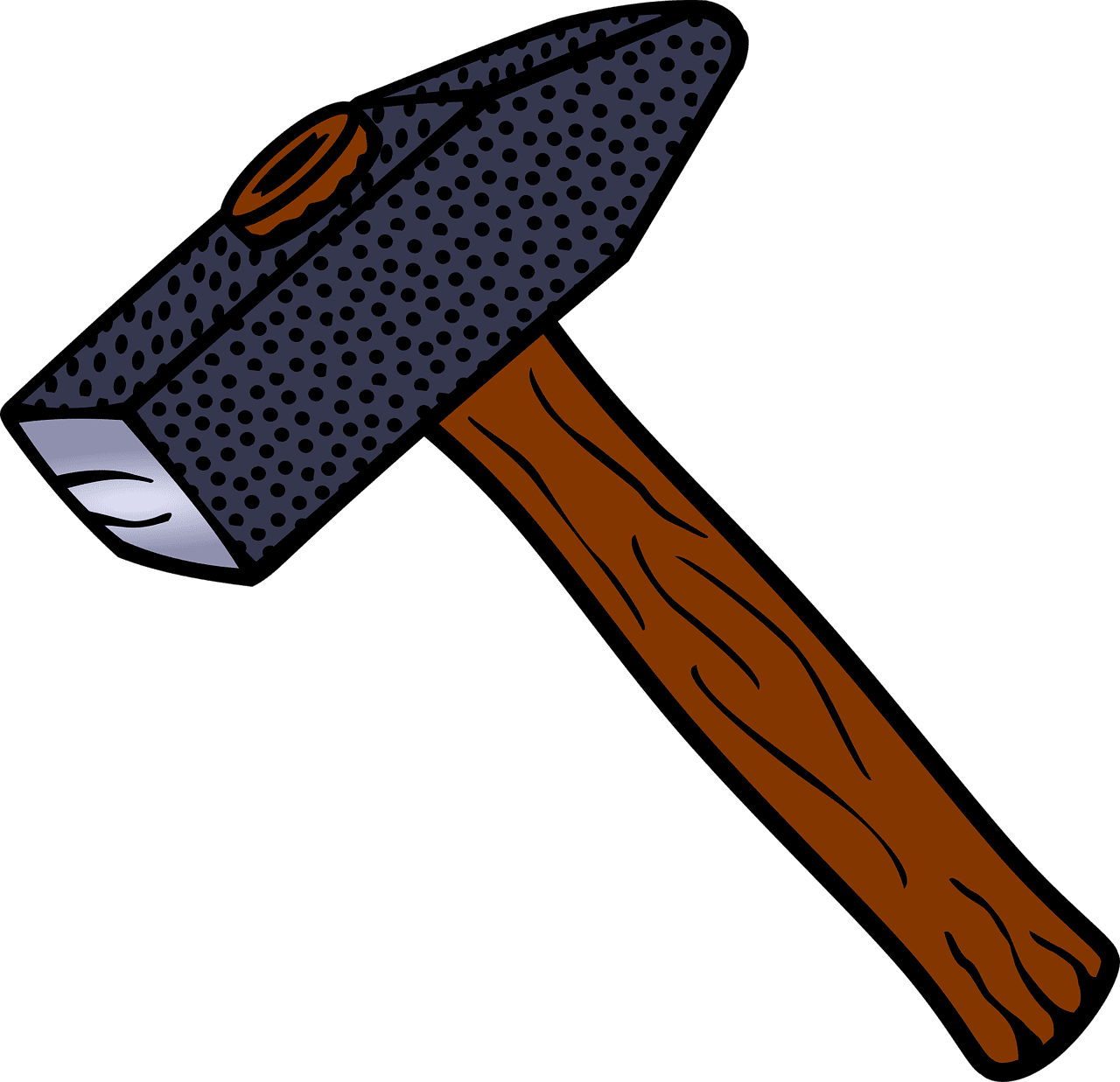 Hammer tool construction vector graphic clipart