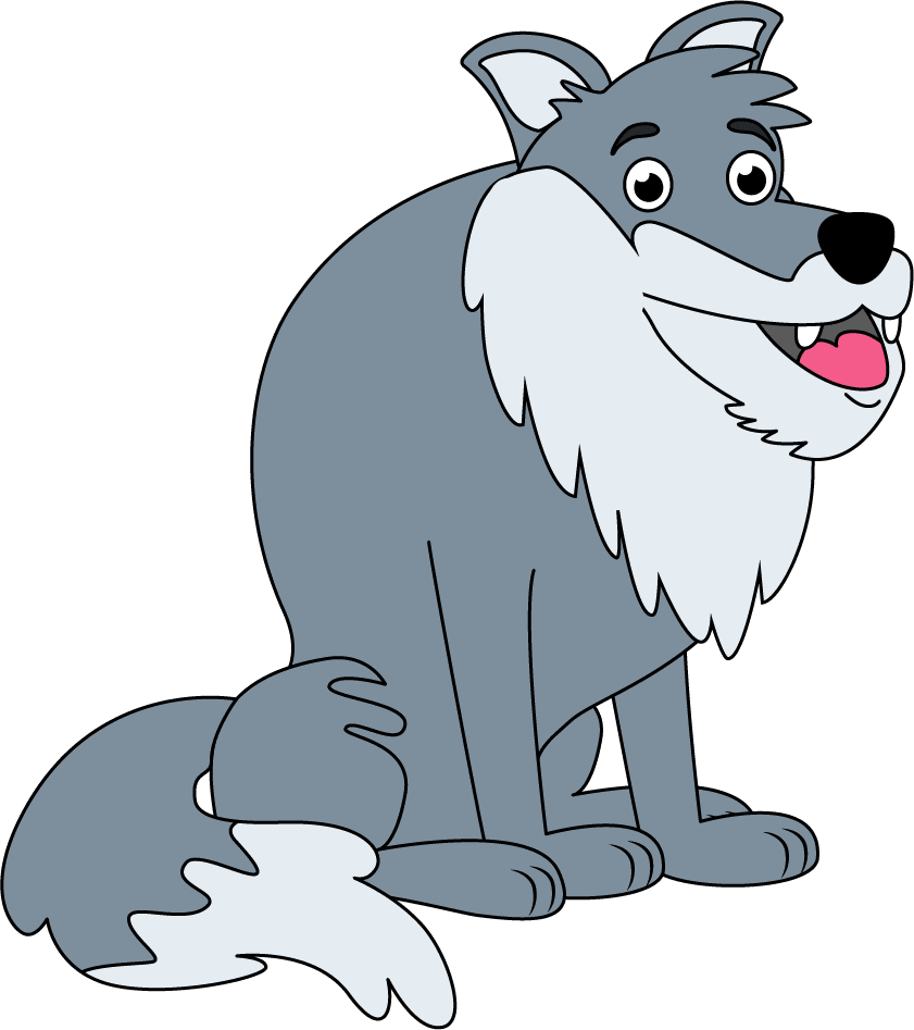 Wolf clipart transparent 2