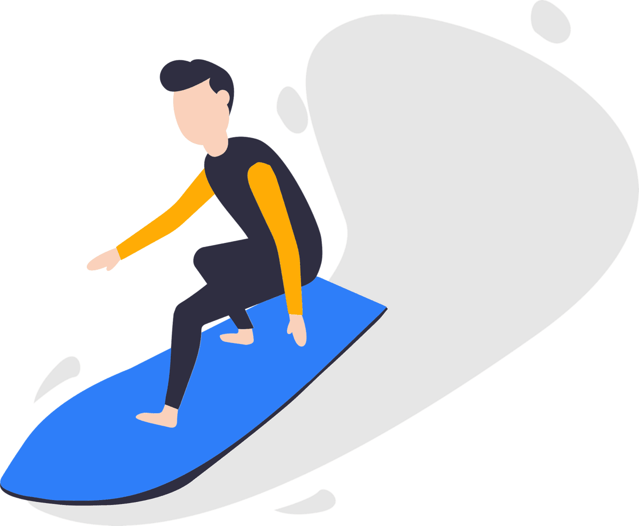 Surfboard surfing vector clipart images