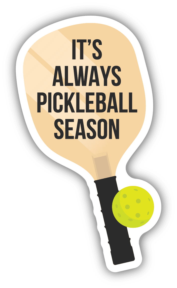 Stickers northwest pickleball paddle sticker kitchen store more clipart background